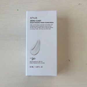 Anua Zero-Cast Moisturizing Sunscreen SPF 50